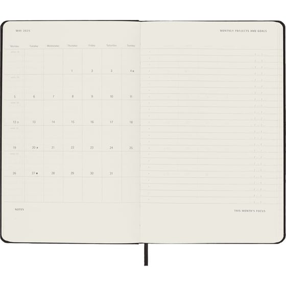 Ημερολόγιο Εβδομαδιαίο Moleskine 2025 12M Pro Large Black Hard image 4