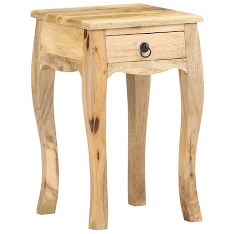 Vidaxl Κομοδίνο 28 X 28 X 46 Εκ. Από Μασίφ Ξύλο Μάνγκο