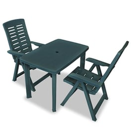 Vidaxl Σετ Επίπλων Bistro 3 Τεμαχίων Πράσινο Πλαστικό