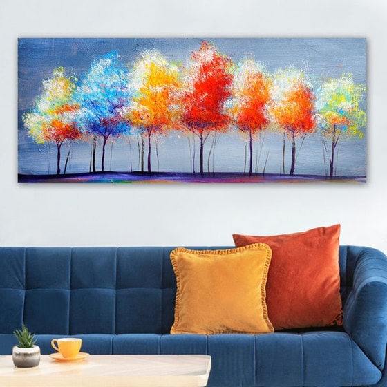 Μοντέρνος Πίνακας 24Mall Δέντρα 50x120 cm image 1