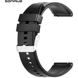 Λουράκι Sonique Smooth Band για Huawei Smartwatches 20mm - Μαύρο