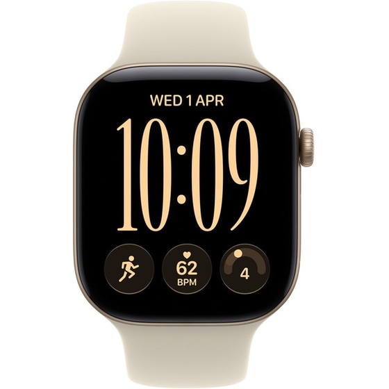 Apple Watch Series 12 GPS 42mm Light Gold Aluminium Case with Sand Sport Band - S/M image 1