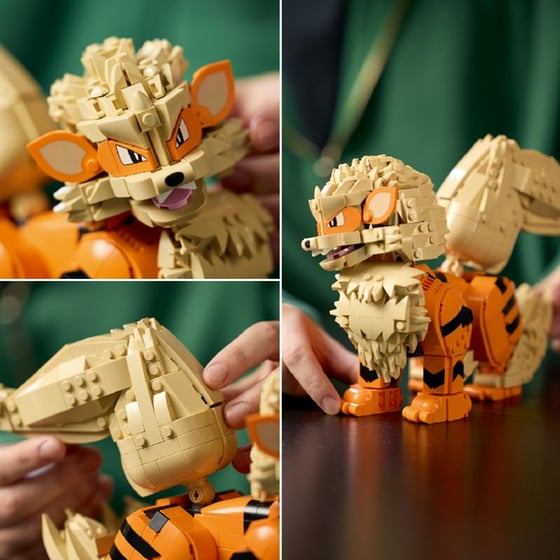 LEGO® Pokémon™ Arcanine Pokémon Figure Building Set (72160) image 3