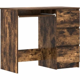 Γραφείο VidaXL από Επεξεργασμένο Ξύλο 90x45x76 cm - Καπνιστή Δρυς