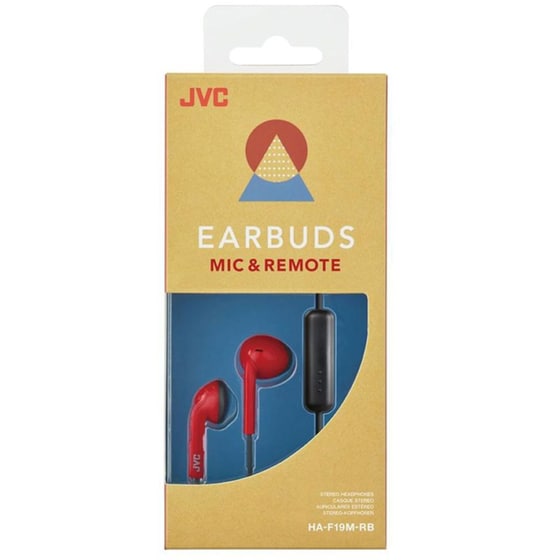 Ακουστικά Handsfree JVC HA-F19M 3.5mm Jack - Κόκκινο image 2