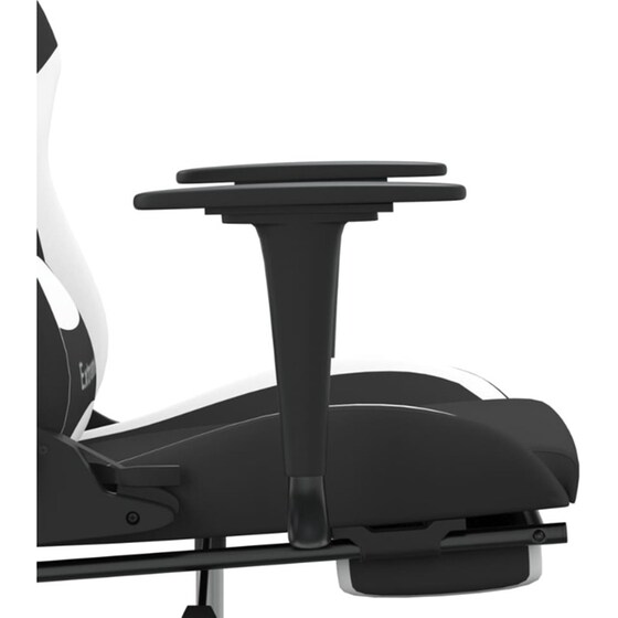 Καρέκλα Gaming VIDAXL 345488 με Υποπόδιο - Μαύρο image 8