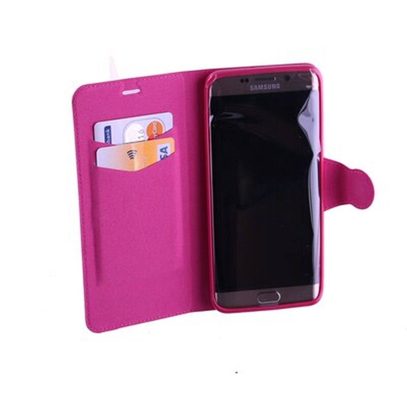 Θήκη Samsung Galaxy S6 Edge - Volte-Tel Leather TPU Book - Ροζ
