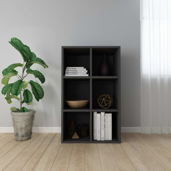 Βιβλιοθήκη VidaXL από Ξύλο 66x30x98 cm - Μαύρο image 1