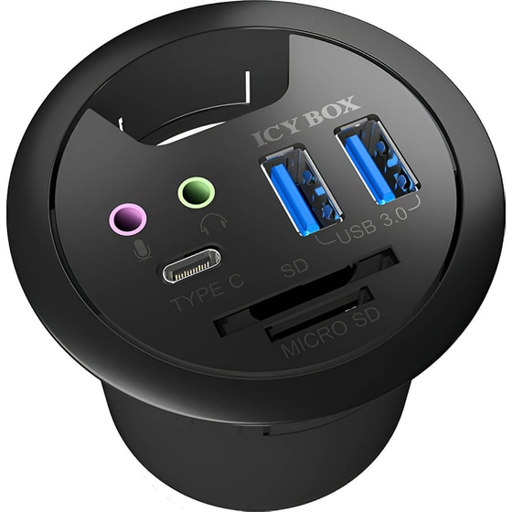 Icy Box IB-HUB1404A USB Hub 7-Port USB 3.0 συμβατό με USB-A image 1