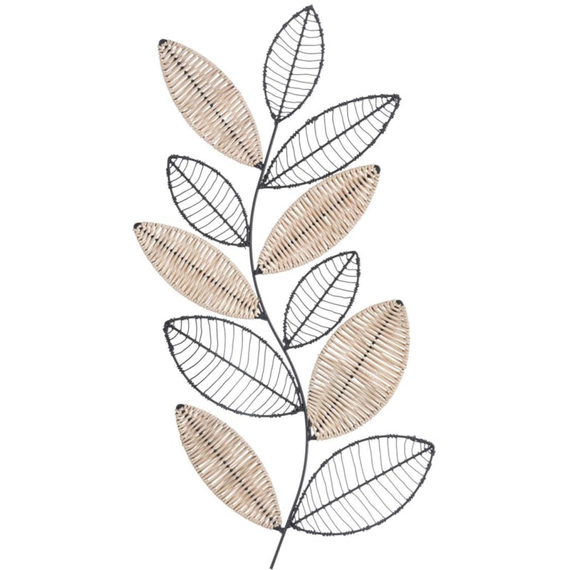 Διακοσμητικό Τοίχου (29x0.6x56.5) A-s Aurore 195263 29x0.6x56.5 Ψάθινο,μεταλλικό