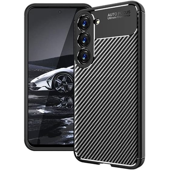 Θήκη Samsung SM-S916B/DS Galaxy S23+ 5G - Ancus Autofocus Carbon Fibe - Μαύρο image 0