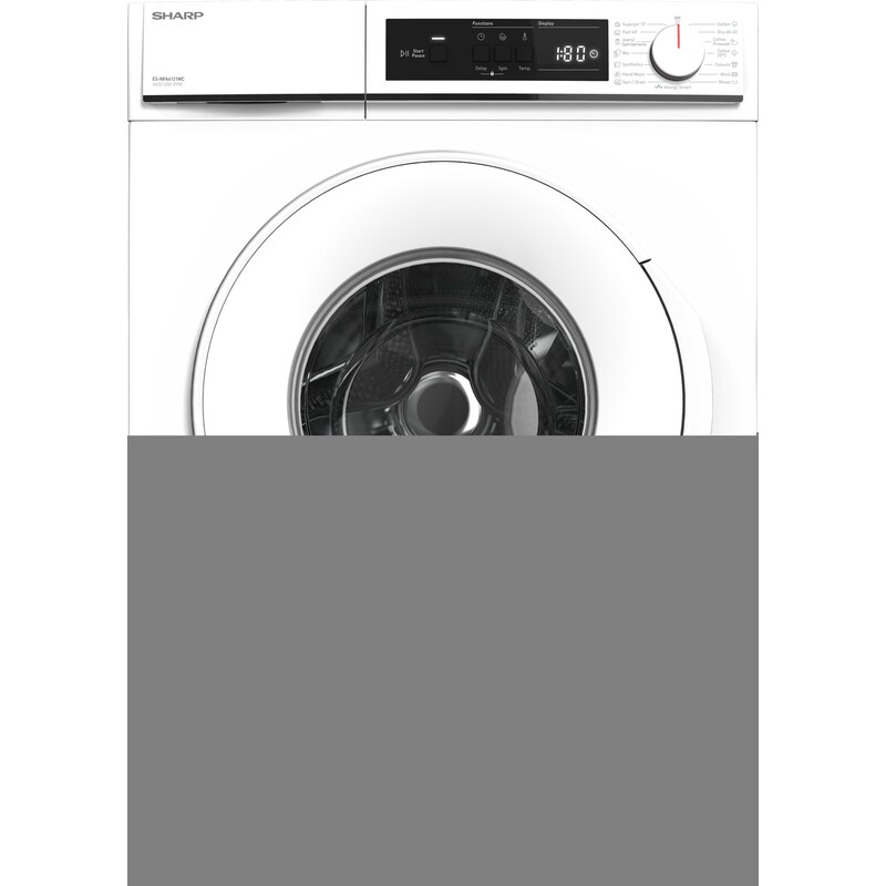 SHARP ES-NFA6121WC-EE 6 kg 1.200 Στροφές Λευκό Πλυντήριο Ρούχων