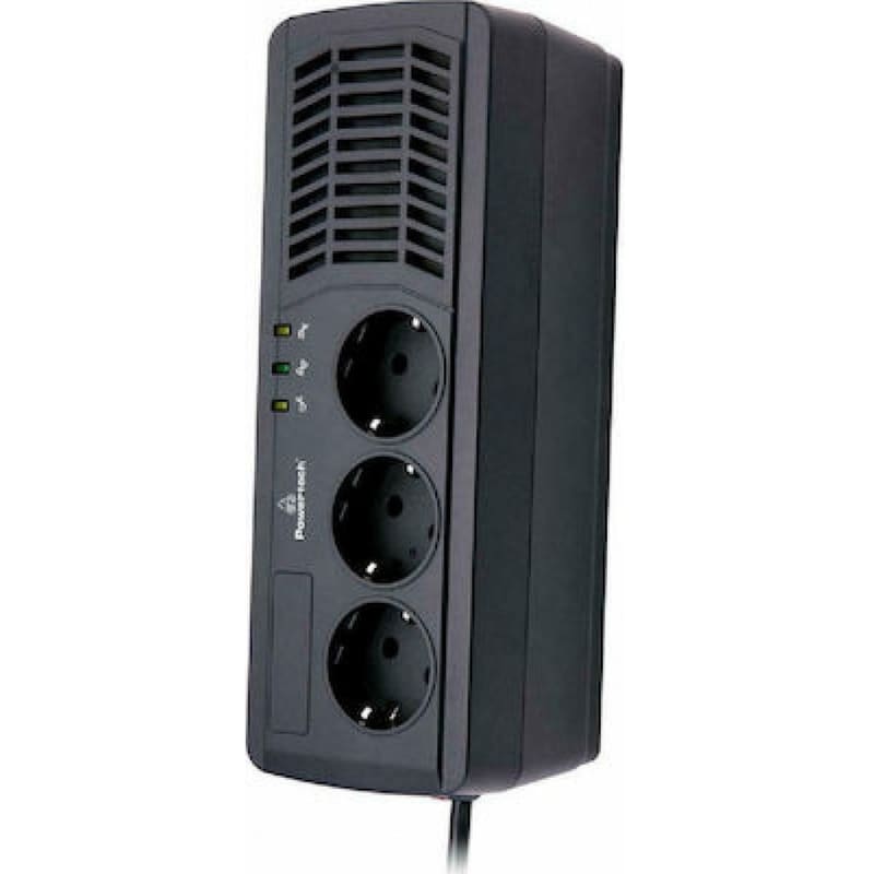 UPS Powertech PT-AVR-1000i Compact 1000VA Μαύρο