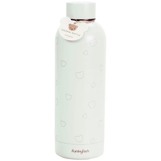 Μπουκάλι Θερμός Funky Fish Bear White 500ml image 0
