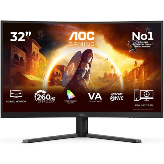 AOC C32G42ZE Gaming Monitor 31.5" FHD VA Curved 240Hz 4ms image 6