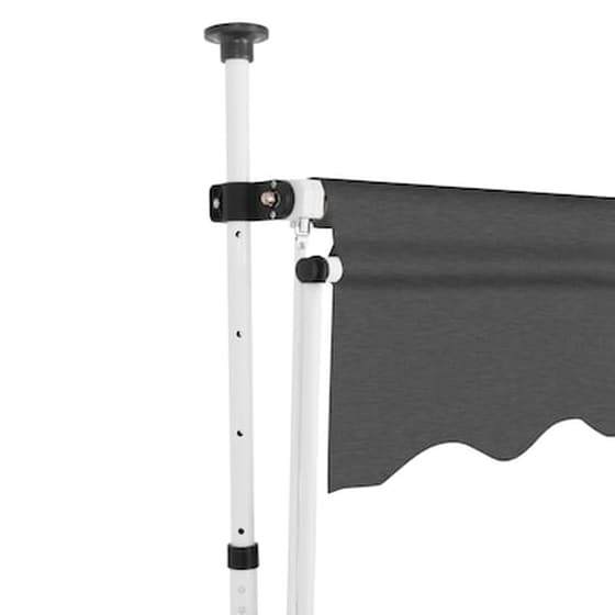 Τέντα Vidaxl Συρόμενη Χειροκίνητη 150cm - Ανθρακί image 2