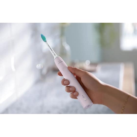 Σετ Ηλεκτρικές Οδοντόβουρτσες PHILIPS Sonicare 3100 Series - Μαύρο/Ροζ image 5