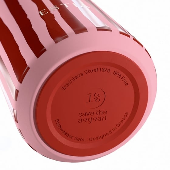 Μπουκάλι Θερμός Estia Flow Save the Aegean Viva Stripe 500 ml image 2