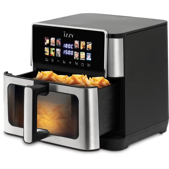 IZZY IZ-8271 με Αποσπώμενο Κάδο 2200 W 10 L Ασημί/Μαύρο Φριτέζα Αέρος image 1