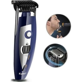 Trimmer και Ξυριστική Μηχανή KEMEI KM-981 2 σε 1 με Επαναφορτιζόμενο Μπλε