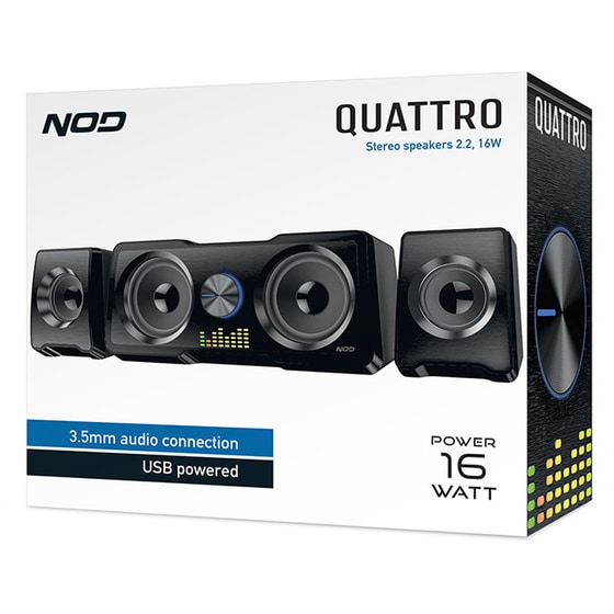 Ηχεία 2.2 Nod Quattro 16W - Μαύρο image 6