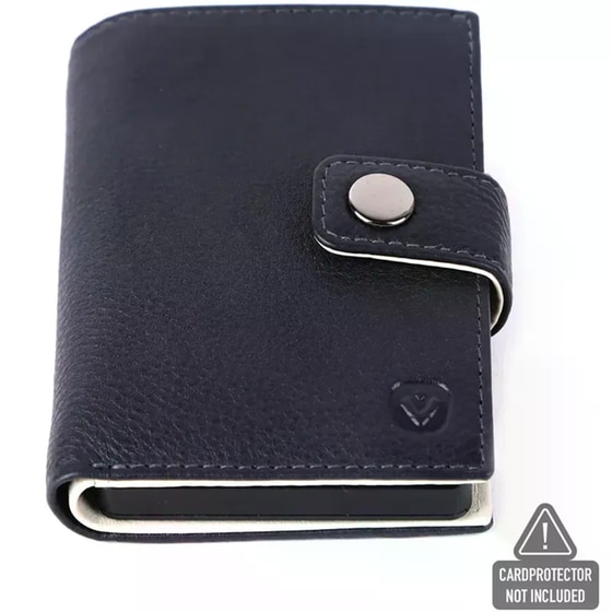 Θήκη Καρτών Valenta Leather Magsafe Luxe Navy image 3