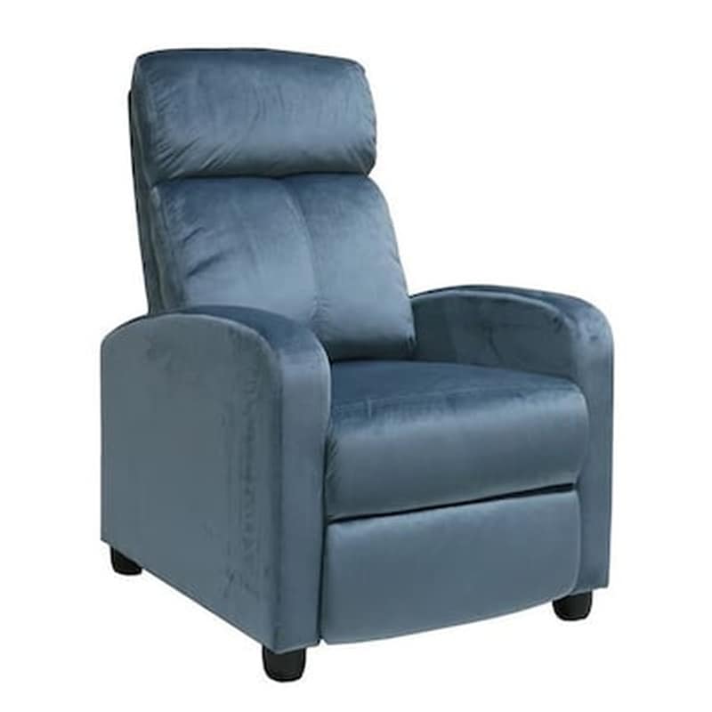 WOODWELL Πολυθρόνα Relax Woodwell από Ύφασμα - Μπλε