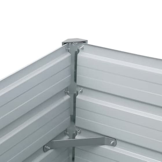 Vidaxl Ζαρντινιέρα Υπερυψωμένη Καφέ 480x80x77 Εκ. Γαλβαν. Χάλυβας image 5
