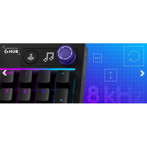 Logitech G G316 X  Gaming Μηχανικό Ενσύρματο Πληκτρολόγιο Full Size με RGB (US) image 15