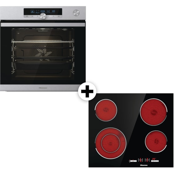 HISENSE BSA66334AX & E6432C Inox Εντοιχιζόμενο Σετ Φούρνος και Εστία image 0
