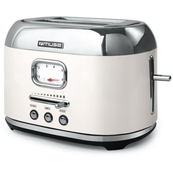 MUSE MS-120 SC 2 Θέσεων 1000W Κρεμ Φρυγανιέρα image 2