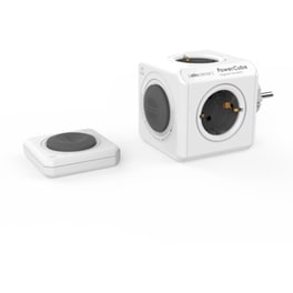 Τηλεχειριζόμενο Πολύπριζο PowerCube Allocacoc 4 Θέσεων - Γκρι