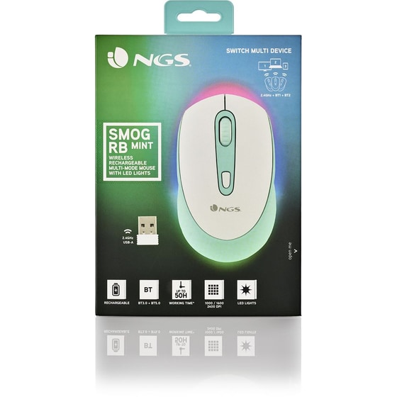 Ngs Smog Mint-rb Ασύρματο Ποντίκι Μέντα/Λευκό image 6