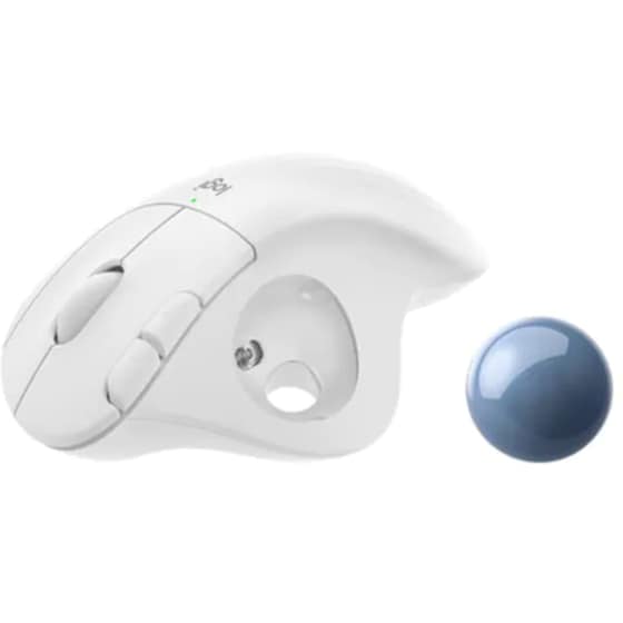 Logitech Ergo M575 Ασύρματο Εργονομικό Bluetooth Ποντίκι Λευκό image 2