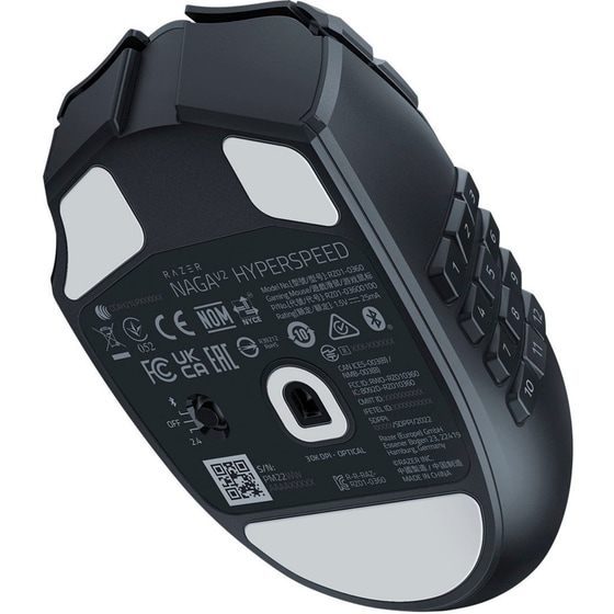 Razer Naga V2 Hypespeed ΜΜΟ Gaming Ασύρματο Ποντίκι - Μαύρο image 5