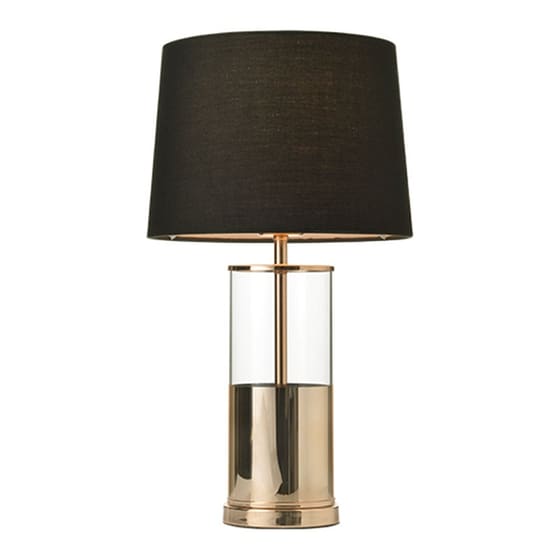 Πορτατίφ Aca Renouar Od90791tbb Μεταλλικό 22x22x45 cm - Μπρονζέ/Μαύρο image 0