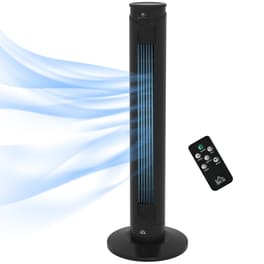 HOMCOM 45W 93cm Ανεμιστήρας Πύργος με Τηλεχειριστήριο