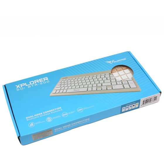 Alcatroz BTR200S Ασύρματο Bluetooth Πληκτρολόγιο Αγγλικό (US) - Μπεζ image 3