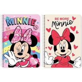 Τετράδιο Σπιράλ DIAKAKIS B5 2 Θεμάτων Minnie Mouse (1 Τεμάχιο)