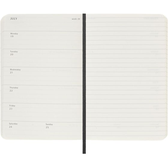 Ημερολόγιο Εβδομαδιαίο 2027 Moleskine 12M Pocket Soft Cover Μαύρο image 2