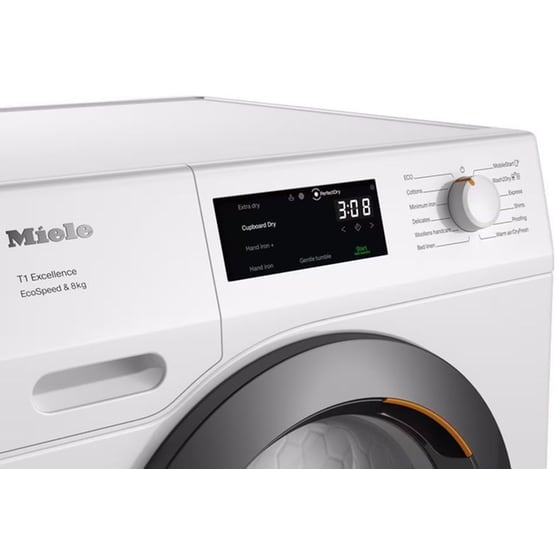 MIELE TEC655WP EcoSpeed 8 kg με Αντλία Θερμότητας Λευκό με WiFi Στεγνωτήριο Ρούχων image 3