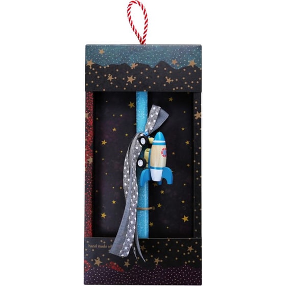 Λαμπάδα Synchronia Πύραυλος&nbsp;Ξύλινος&nbsp;Βεραμάν image 0