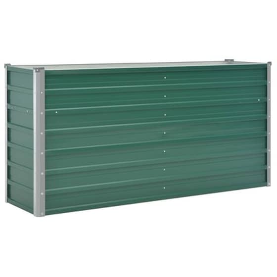 Vidaxl Ζαρντινιέρα Υπερυψωμένη Πράσινη 160x40x77 Εκ. Γαλβαν. Χάλυβας image 3