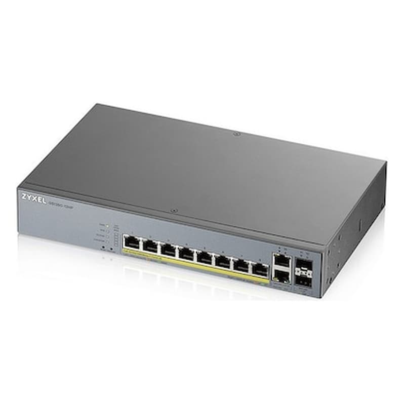 ZYXEL Zyxel GS1350-12HP-EU0101F Network Switch Managed L2 Gigabit Ethernet (10 Gbps) 12 Ports 130W PoE Support Grey