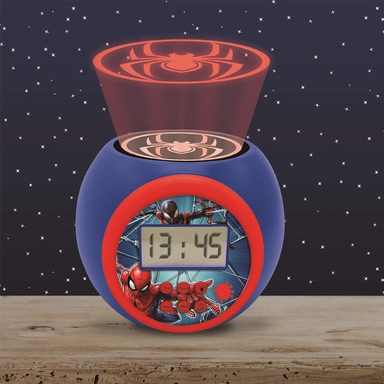 LEXIBOOK Spider-Man Projector Alarm Clock with Timer image 1