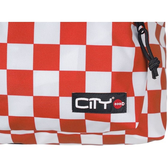 Τσάντα Πλάτης City The Drop Red Checkers Κόκκινο image 1