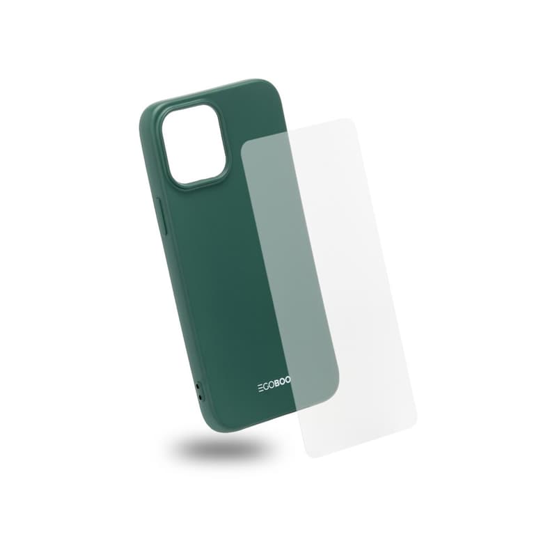 Θήκη Προστασία οθόνης Apple iPhone 13 Pro Max - Egoboo Back Cover Case - Green EGOBOO