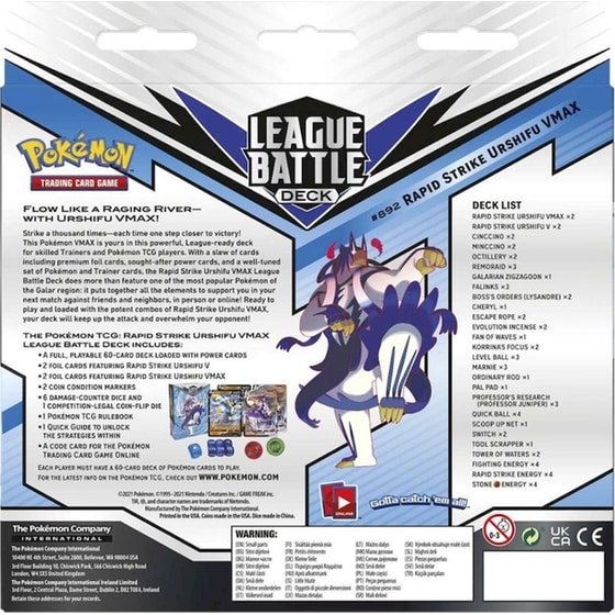 Pokémon TCG: Rapid Strike Urshifu VMAX League Battle Deck (Pokemon USA) image 8