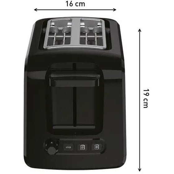 TEFAL TT410D 2 Θέσεων 850W Μαύρο/Ασημί Φρυγανιέρα image 9