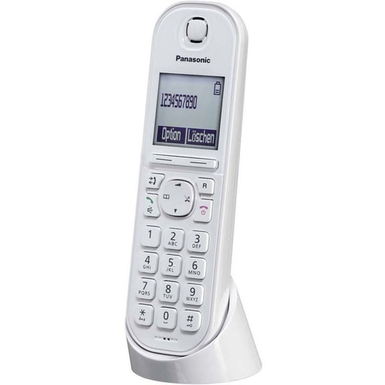 Ασύρματο Τηλέφωνο IP Panasonic KX-TGQ200GW - White image 1